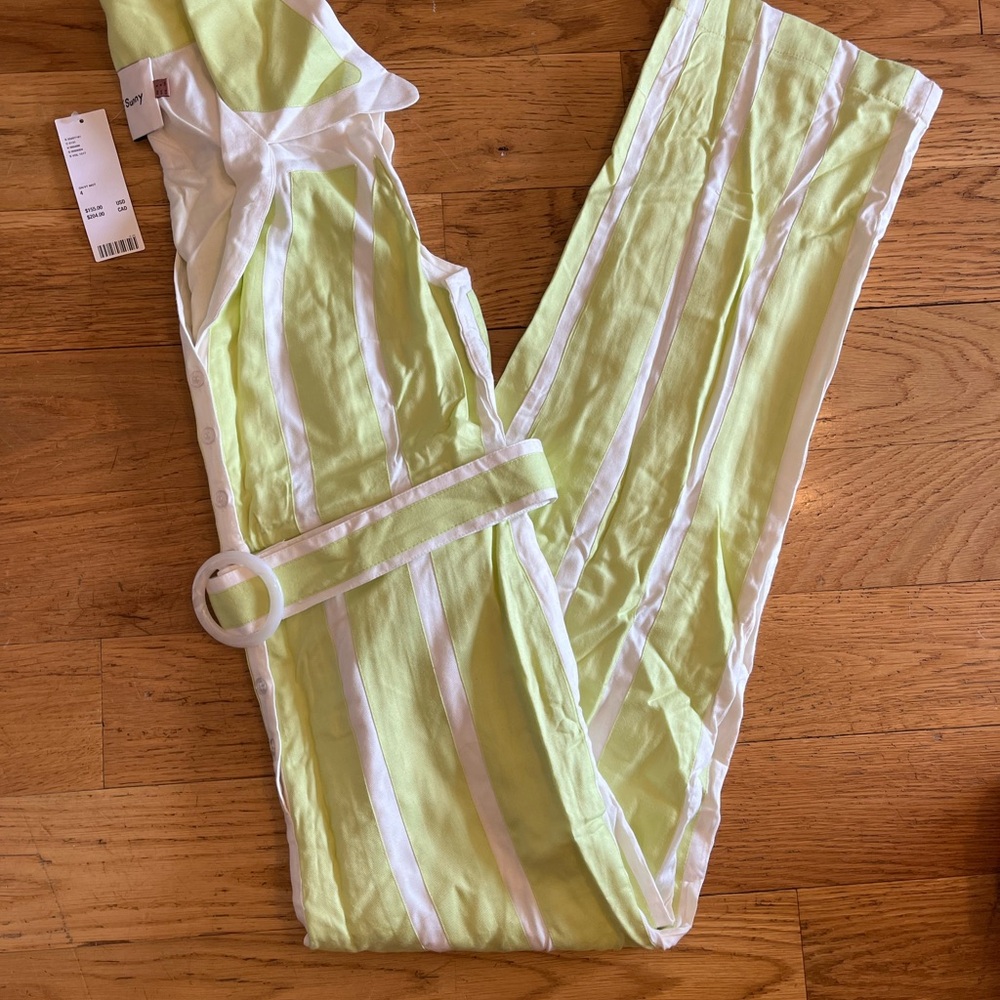 House of Sunny Lime Palm Bay Jumpsuit